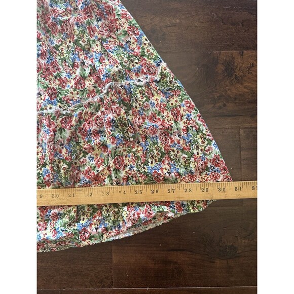 Next Trend Size 28 Mini Ruffle Floral Multicolor Lined Skirt Made In Turkey - Picture 7 of 8